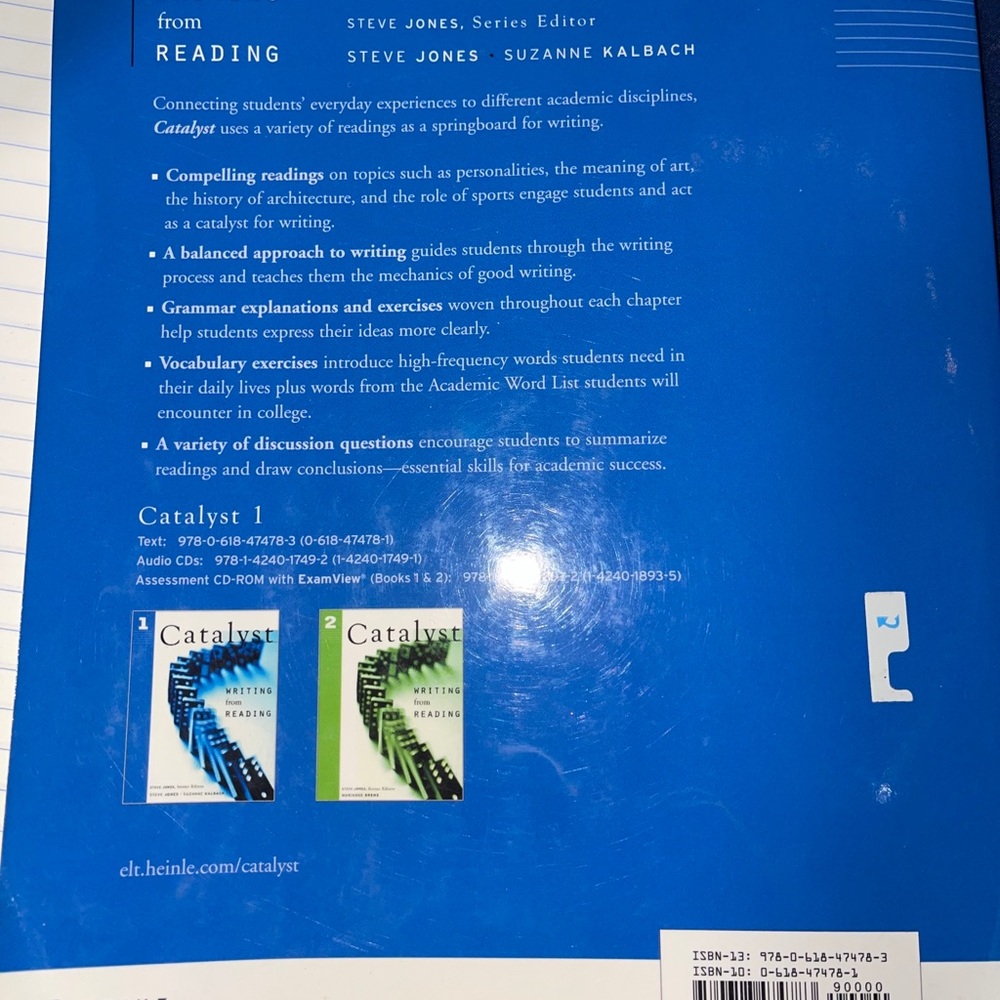 Catalyst Writing From Reading By Steve Jones